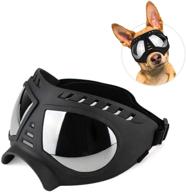 🐶 lifeunion dog goggles: optimal protection for medium/large dogs against dust, haze, wind, snow - adjustable & uv-resistant sunglasses логотип