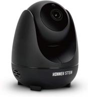 📷 беспроводная безопасностная камера konnek stein - wifi камера для помещений с разрешением высокой четкости 1080p, обнаружением движения, ночным видением и двусторонним аудио - удаленное управление - слот для карты tf и облачное хранение - черная логотип