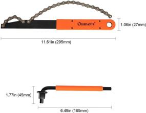 img 2 attached to Oumers Bike Cassette Removal Tool with Chain Whip: Efficient Bicycle Sprocket Removal Set