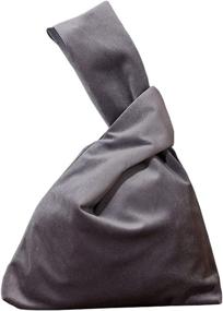 img 4 attached to Wrist Elegant Portable Velvet Wallet Women's Handbags & Wallets for Wristlets
