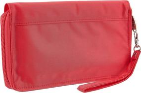 img 3 attached to 💼 Big Skinny Women's Panther Clutch Slim Wallet, Coral - Holds Up to 40 Cards