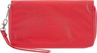 💼 big skinny women's panther clutch slim wallet, coral - holds up to 40 cards logo