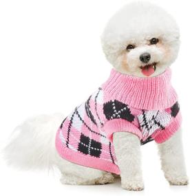 img 1 attached to 🐾 Cozy Pet Sweaters: 2-Pack Knitted Winter Clothes for Small Dogs and Cats - Keep Your Furry Friends Warm in Style!