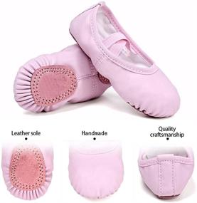 img 1 attached to 🩰 STELLE Athletic Ballet Practice Dancing Shoes for Little Girls