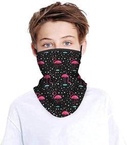 img 4 attached to CHUANGLI Bandana Gaiter Balaclava Protection Boys' Accessories - Cold Weather