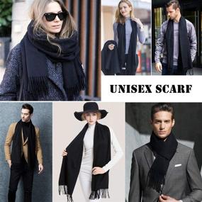 img 2 attached to 🧣 Cashmere Christmas Scarves for Women: Stylish Accessories for Winter