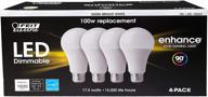 💡 feit dimmable bright 4 pack replacement bulbs logo