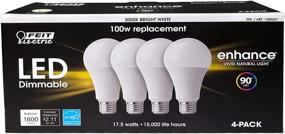 img 4 attached to 💡 Feit Dimmable Bright 4 Pack Replacement Bulbs