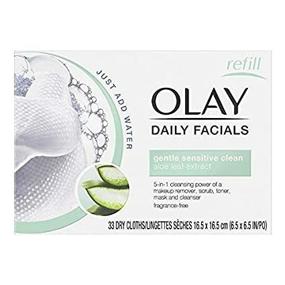 img 3 attached to 💦 Очищающие полотенца OLAY Daily Gentle Clean 5-in-1, активируемые водой: упаковка из 4 штук, 33 шт - максимальное удобство ухода за кожей.