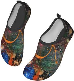 img 4 attached to Codymon Water Barefoot Quick Dry Colorful Women's Athletic Shoes