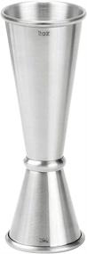 img 4 attached to 🍸 Japanese Style Double Jigger - Stainless Steel Cocktail Measuring Tool with Internal Measurements, 2 oz and 1 oz Capacity – Ideal for Bartending