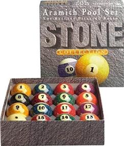 img 2 attached to 🎱 Enhance Your Game with the Aramith Stone Collection Pool and Billiard Ball Set