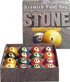 img 1 attached to 🎱 Enhance Your Game with the Aramith Stone Collection Pool and Billiard Ball Set