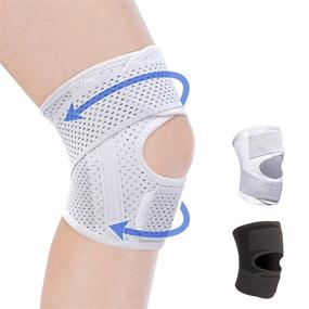 img 4 attached to Compression Sleeve Stabilizers Straps Open Patella