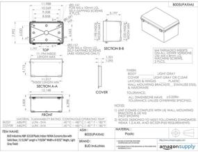 img 1 attached to BUD Industries NBF 32118 Plastic Economy