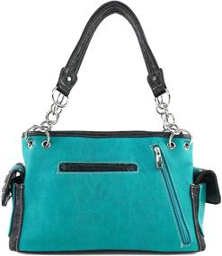 img 1 attached to 👜 Turquoise Rhinestone Women's Handbags & Wallets for Shoulder Bags by Justin West Embroidery