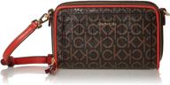 calvin klein margot textured crossbody: chic women's handbags & wallets in versatile crossbody style logo