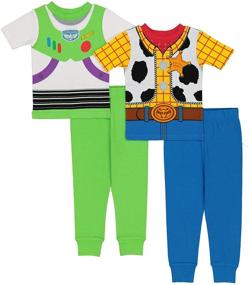 img 4 attached to Cozy Disney Boys' Toy Story 🧸 Snug Fit Cotton Pajamas - Sleep in Style!