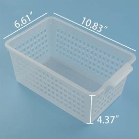img 2 attached to Qsbon Plastic Storage Basket Rectangle