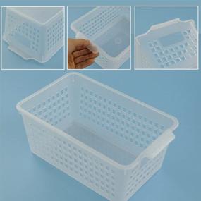 img 1 attached to Qsbon Plastic Storage Basket Rectangle