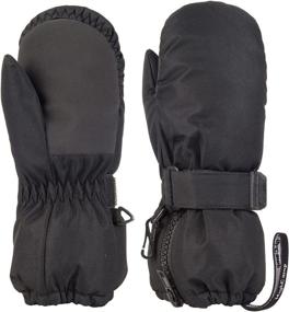 img 4 attached to Winter Snow Ski Mittens - Waterproof Kids Toddler Gloves ❄️ with Zipper on Long Cuff, Ideal for Boys and Girls - HIGHCAMP