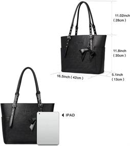 img 2 attached to 👜 BOSTANTEN Leather Handbag Designer: Premium Shoulder Women's Totes, Handbags & Wallets