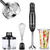 icucina hand blender 400w: variable-speed immersion mixer with streamlined operation, slimmer non-slip light handle, and attachments логотип