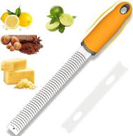 🧀 koenval cheese grater lemon citrus zester: handheld stainless steel microblade for parmesan cheese, coconut, chocolate, vegetables, fruits, and nutmeg - perfect kitchen tool logo