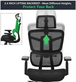 img 2 attached to SAMOFU Ergonomic Adjustable Headrest Executive