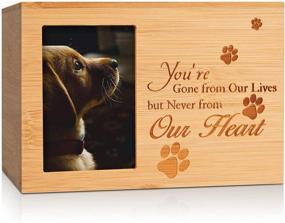 img 4 attached to 🐾 ENBOVE Pet Urns for Dogs – Ash Urns with Photo Frame – Funeral Cremation Urns – Burly Wood Keepsake Memorial Urns – Small Animal Urn