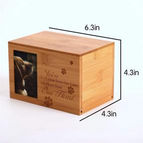 img 3 attached to 🐾 ENBOVE Pet Urns for Dogs – Ash Urns with Photo Frame – Funeral Cremation Urns – Burly Wood Keepsake Memorial Urns – Small Animal Urn