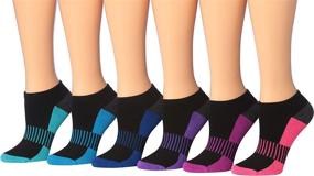 img 1 attached to 🧦 12-Pairs of Tipi Toe Women's Low Cut Athletic Sport Performance Socks