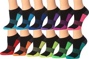 img 3 attached to 🧦 12-Pairs of Tipi Toe Women's Low Cut Athletic Sport Performance Socks