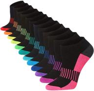 🧦 12-pairs of tipi toe women's low cut athletic sport performance socks логотип