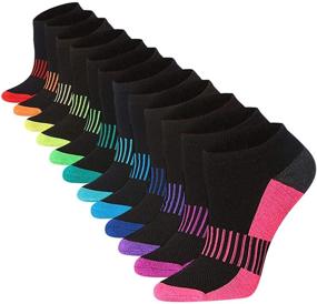 img 4 attached to 🧦 12-Pairs of Tipi Toe Women's Low Cut Athletic Sport Performance Socks