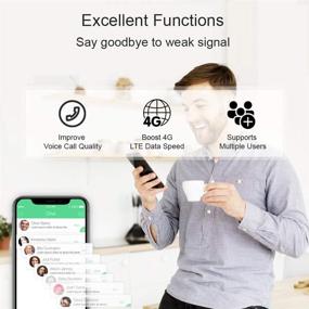img 2 attached to Усилитель сигнала мобильного телефона 4G 3G LTE - повышает скорость передачи данных и голосовую связь на диапазонах 2/5/12/17 для Verizon, AT&T, Sprint, Straight Talk - идеально для домашнего офиса