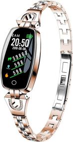 img 3 attached to Stainless Pressure Pedometer Bracelet Rosegold