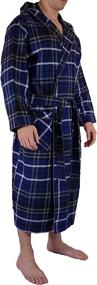 img 2 attached to Extra Large Men's Andrew Scott Flannel Bathrobe: Sleep & Lounge Clothing