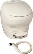 🚽 тетфорд 31101 aqua-magic bravura rv туалет: высокий профиль, пергаментный, с ручным распылителем - исключительная производительность и удобство. логотип