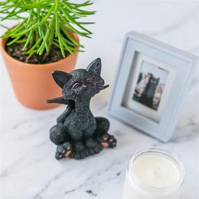 img 3 attached to 🐾 JFSM INC. Memorial Black Cat Angel Figurine with Angel Wings - Cat Loss Sympathy Gift, Happy Cat Collection - Bereavement Gifts, Cat Memorial, Loss Gifts for Cat Lovers