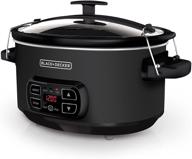 black+decker 7-quart digital slow cooker: chalkboard surface, slate, scd4007 - efficient meal preparation and customizable cooking experience логотип