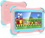 📱 топовый розовый детский планшет с wi-fi, двойной камерой, родительским контролем, 1 гб + 32 гб памяти - идеально подходит для малышей и детей логотип