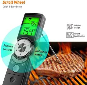 img 1 attached to 🌡️ Ultimate BBQ Thermometer: Smart Instant Read Digital Cooking Thermometer for Meat, Coffee, Milk, and More - With Foldable Probe