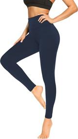 img 4 attached to Waisted Leggings See Through Leggings Reg Large X Large Sports & Fitness