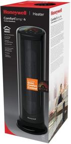 img 2 attached to 🔥 Honeywell ComfortTemp 4 Tower Heater: Efficient Ceramic Space Heater with Four Heat Settings - Black, 8 x 8 x 23.4 Inches