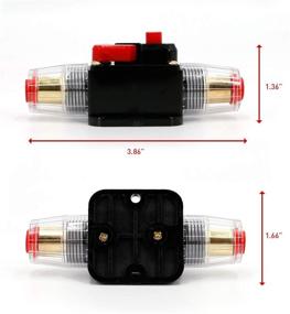 img 2 attached to UTSAUTO Circuit Breaker 20Amp Resettable Fuse Circuit Breaker Auto Car Stereo Inline Fuse Holders Inverter