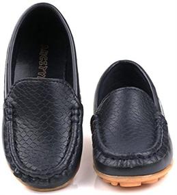 img 1 attached to 👞 Kids' Leather Loafers - Slip-On Oxford Flats for Dress, School & Everyday Walking – SOFMUO