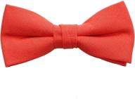 👶 boys' pre tied adjustable bow tie – solid linen, cotton, polyester, shinny – perfect for babies and toddlers logo