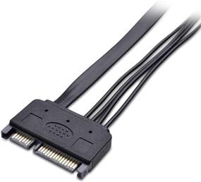 img 2 attached to 🔌 Кабель от Cable Matters, 2 штуки, 20 дюймов, продление SATA - питание 22 контакта и данные