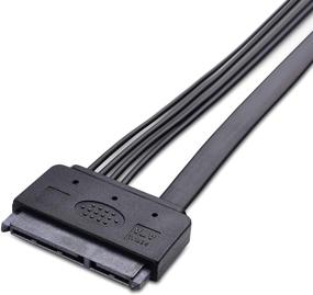 img 1 attached to 🔌 Кабель от Cable Matters, 2 штуки, 20 дюймов, продление SATA - питание 22 контакта и данные